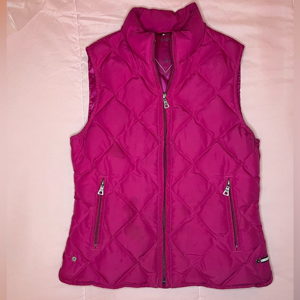 Tommy Hilfiger Vest Pink Puffer Size XS